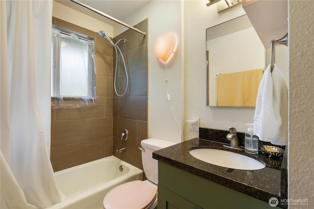 7343 35th SW, Seattle, WA 98126 - bathroom featuring shower / bath combo with shower curtain and vanity
