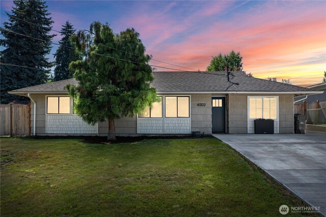 4502 223rd St SW, Mountlake Terrace, WA 98043 - ranch-style house with roof with shingles