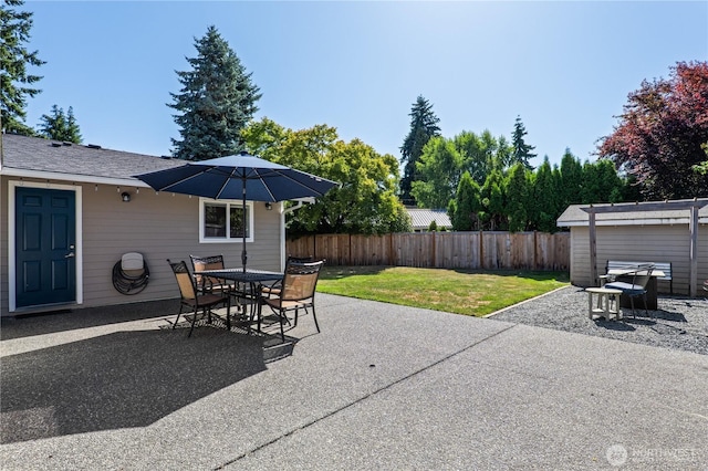 4502 223rd St SW, Mountlake Terrace, WA 98043 - view of patio / terrace featuring outdoor dining space