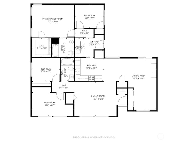 4502 223rd St SW, Mountlake Terrace, WA 98043 - view of floor plan / room layout