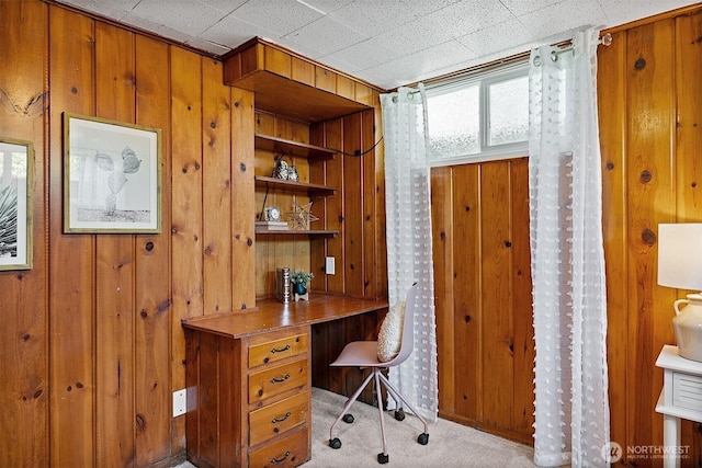213 S 58th St, Tacoma, WA 98408 - office with wood walls and carpet floors