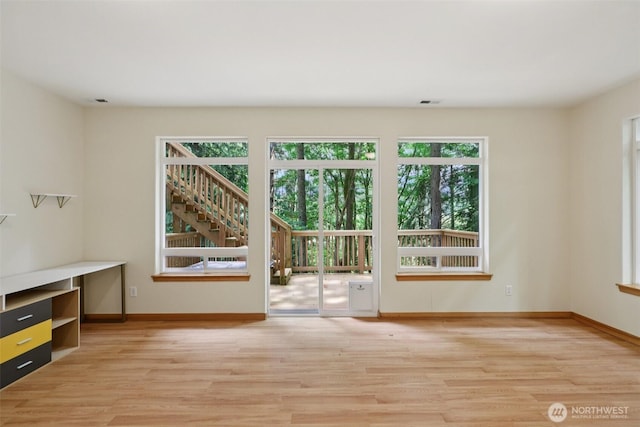 49 Cascade Ln, Bellingham, WA 98229 - doorway to outside with wood finished floors and baseboards
