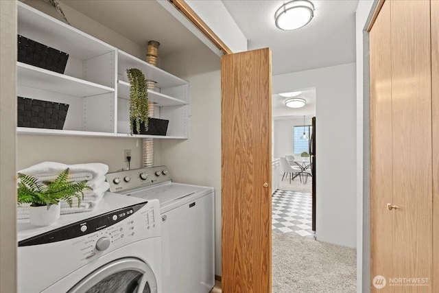 700 N 160th St Unit A316, Shoreline, WA 98133 - laundry room with separate washer and dryer and carpet