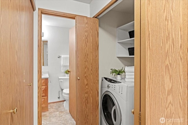 700 N 160th St Unit A316, Shoreline, WA 98133 - laundry room featuring washer / clothes dryer