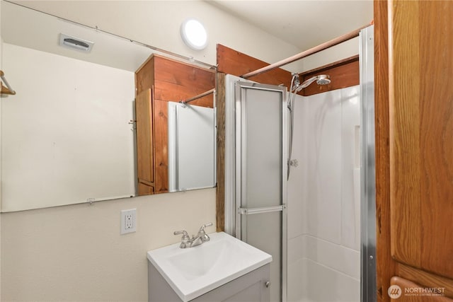 1308 S 359th St, Federal Way, WA 98003 - bathroom featuring vanity and a shower stall