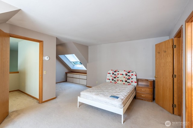 4123 150th Ave SE, Bellevue, WA 98006 - bedroom featuring a skylight and light carpet
