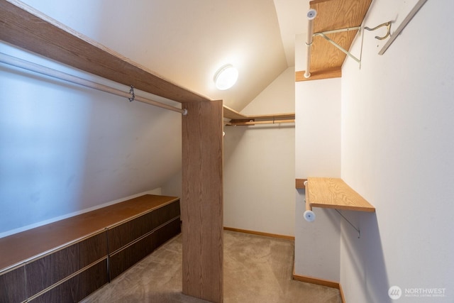 4123 150th Ave SE, Bellevue, WA 98006 - spacious closet featuring vaulted ceiling and carpet floors