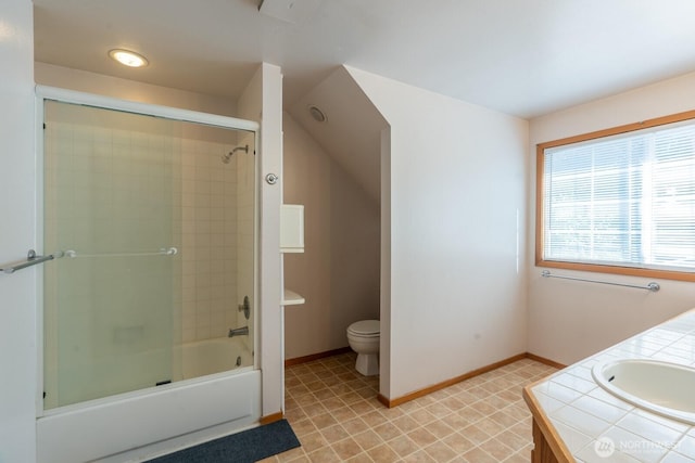 4123 150th Ave SE, Bellevue, WA 98006 - full bathroom featuring vanity and enclosed tub / shower combo