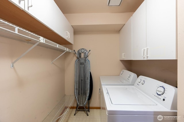4123 150th Ave SE, Bellevue, WA 98006 - washroom with washing machine and clothes dryer and cabinet space