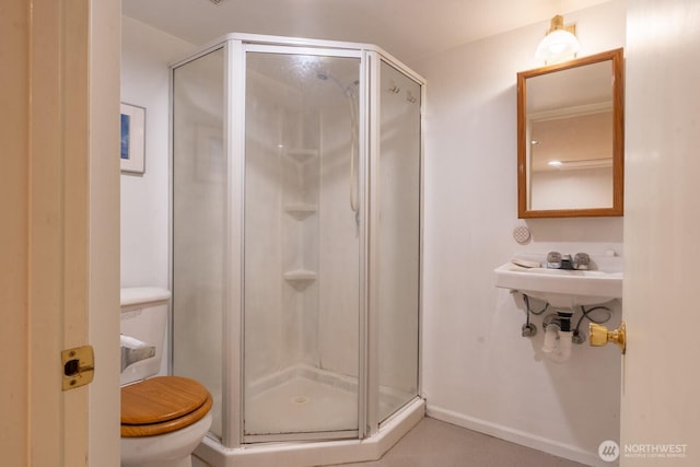 4123 150th Ave SE, Bellevue, WA 98006 - bathroom with a stall shower and toilet