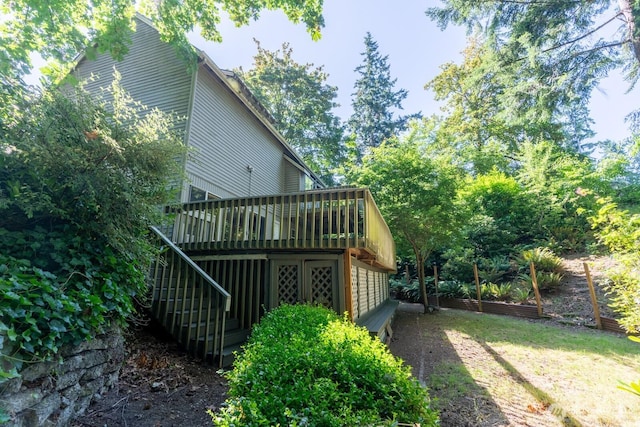 4123 150th Ave SE, Bellevue, WA 98006 - view of side of home with a deck and stairway