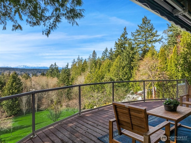 3969 Palomino Dr NE, Bainbridge Island, WA 98110 - view of wooden deck