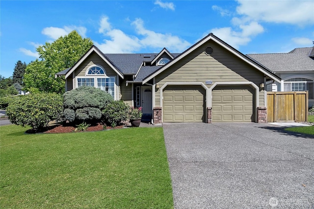 37404 18th Ave S, Federal Way, WA 98003 - view of front of home with a garage, asphalt driveway, brick siding, and a shingled roof