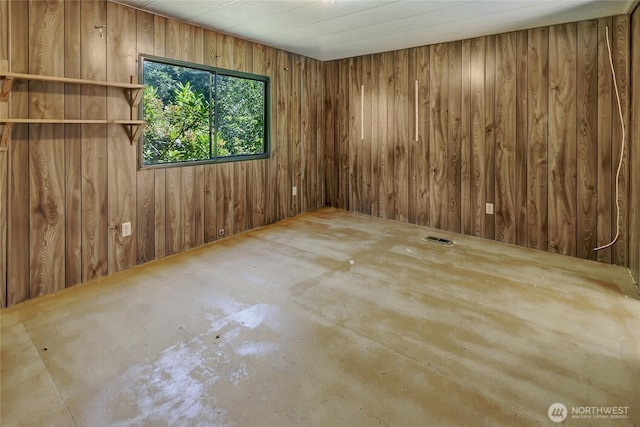 151 Dietz Dr, Quilcene, WA 98376 - empty room featuring wood walls