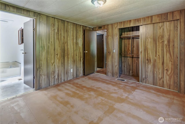 151 Dietz Dr, Quilcene, WA 98376 - spare room with wooden walls