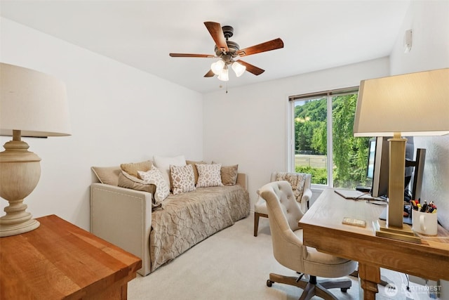 4181 W Lake Sammamish Pkwy SE Unit B301, Bellevue, WA 98008 - office featuring ceiling fan and light carpet