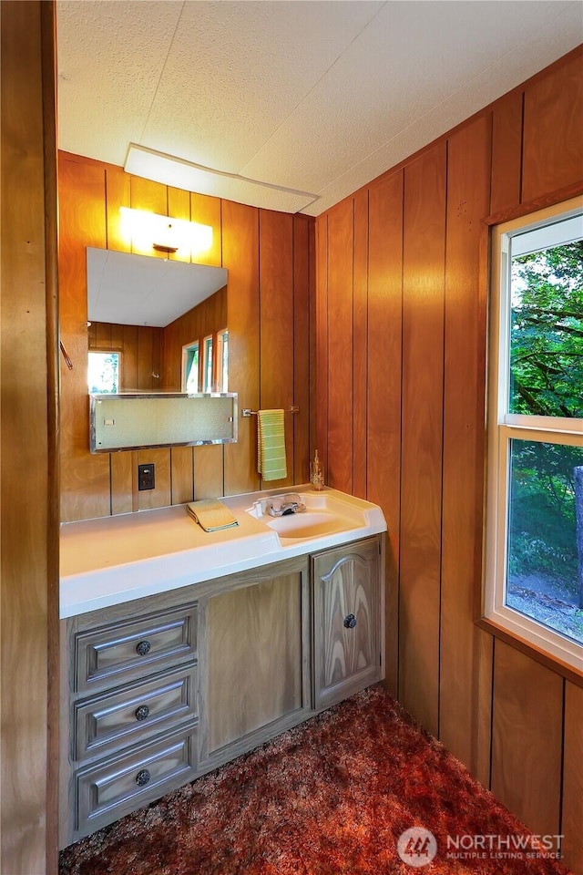 31809 148th Way SE, Auburn, WA 98092 - bathroom featuring vanity and wood walls