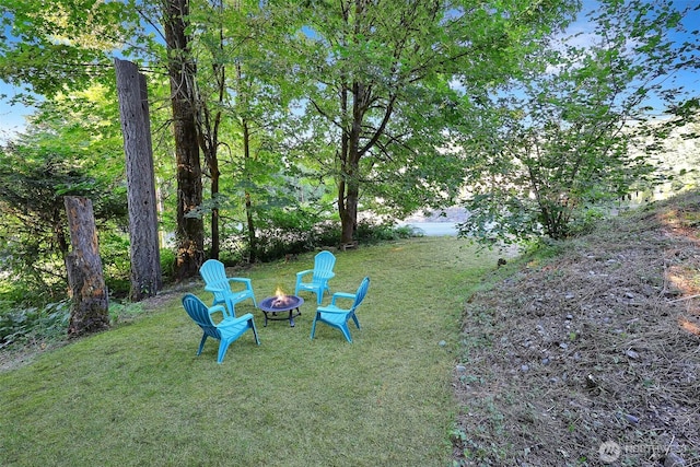 31809 148th Way SE, Auburn, WA 98092 - view of grassy yard with a fire pit