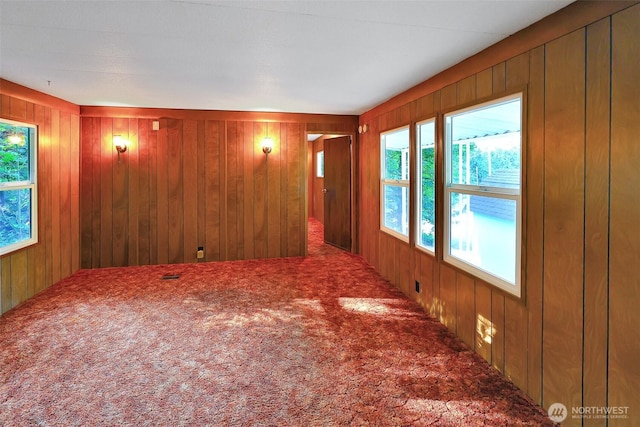 31809 148th Way SE, Auburn, WA 98092 - carpeted spare room featuring plenty of natural light and wooden walls