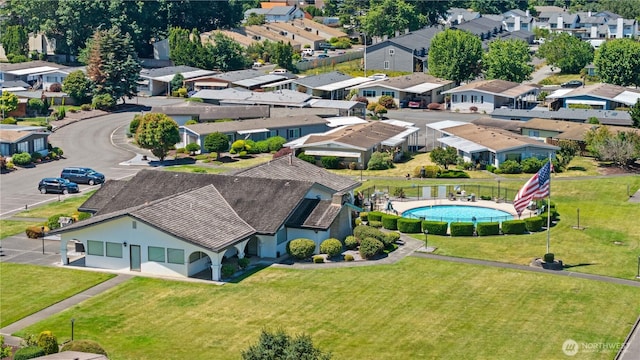 1402 22nd St NE Unit 39, Auburn, WA 98002 - aerial view of residential area featuring a pool area