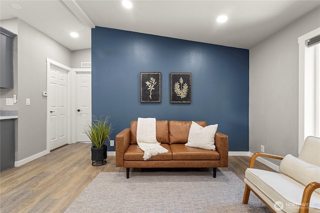 7113 E Dakota St, Port Orchard, WA 98366 - living area with wood finished floors and recessed lighting