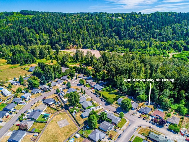 406 Brown Way SE, Orting, WA 98360 - aerial view of property's location with a forest