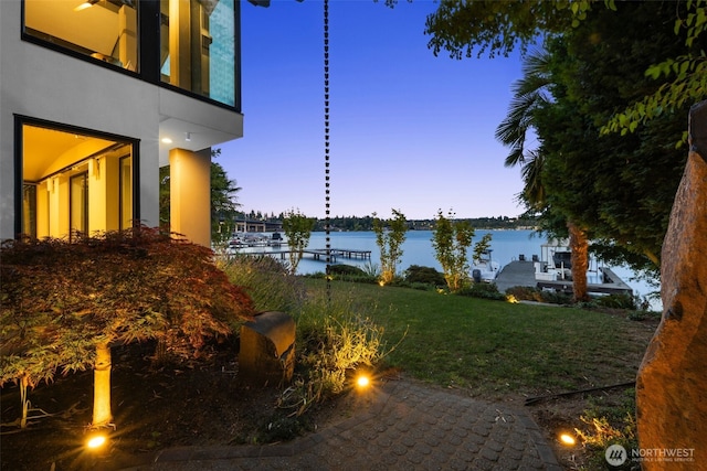 4014 E Mercer Way, Mercer Island, WA 98040 - view of grassy yard featuring a water view