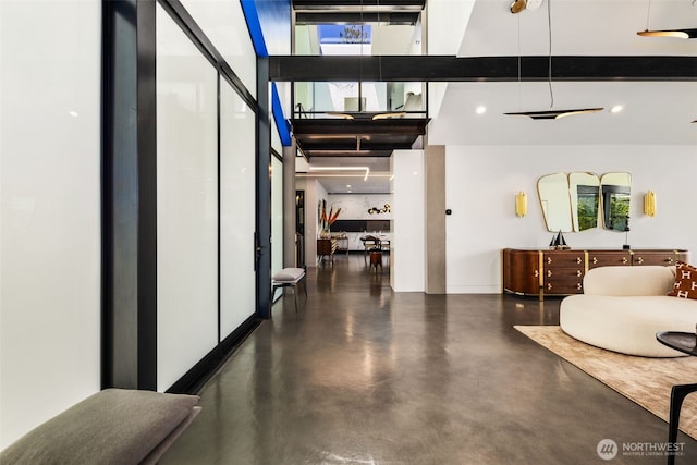 4014 E Mercer Way, Mercer Island, WA 98040 - lobby featuring a high ceiling and recessed lighting