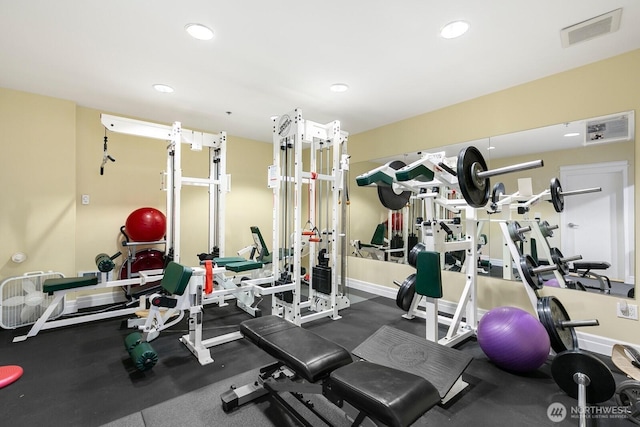 2551 Thorndyke Ave W Unit 302, Seattle, WA 98199 - gym featuring recessed lighting