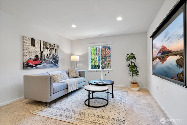 4529 185th Pl SE, Bothell, WA 98012 - living room featuring light carpet and recessed lighting