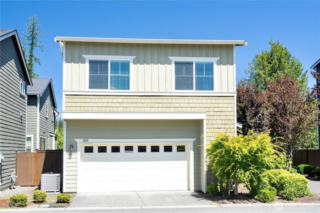 4529 185th Pl SE, Bothell, WA 98012 - traditional-style home featuring board and batten siding, an attached garage, and concrete driveway