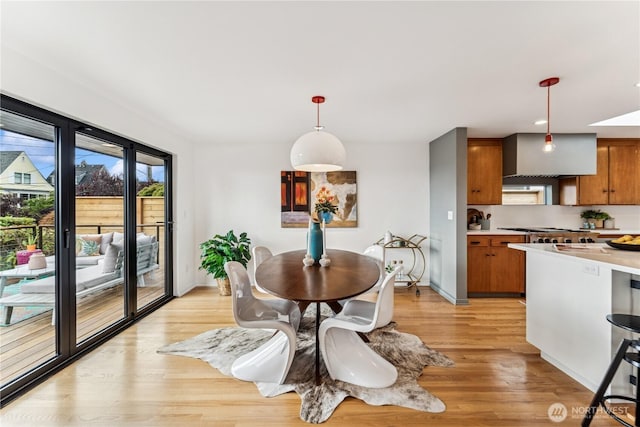 2626 W Lynn St, Seattle, WA 98199 - dining area with light wood-type flooring and baseboards