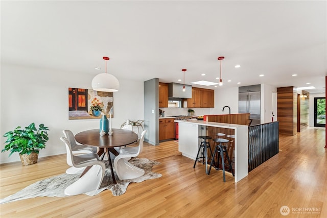 2626 W Lynn St, Seattle, WA 98199 - dining space featuring recessed lighting and light wood finished floors