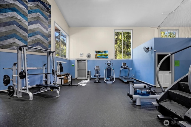 12303 Harbour Pointe Blvd Unit S104, Mukilteo, WA 98275 - exercise room with healthy amount of natural light