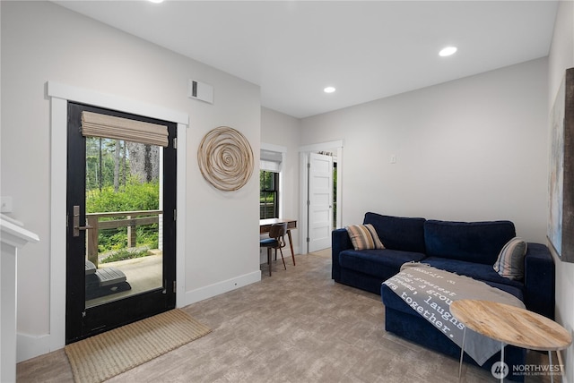 46 Seaside Ln, Pacific Beach, WA 98571 - living area with recessed lighting and baseboards