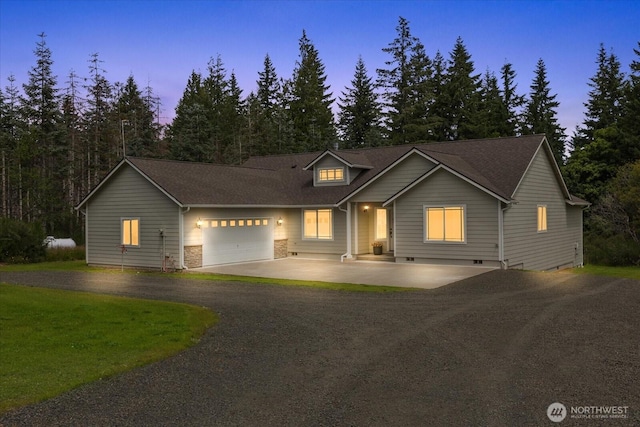 250 W Wynwood Dr, Shelton, WA 98584 - traditional home featuring driveway, a garage, and stone siding