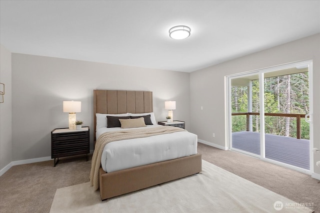 250 W Wynwood Dr, Shelton, WA 98584 - bedroom with carpet flooring and access to exterior