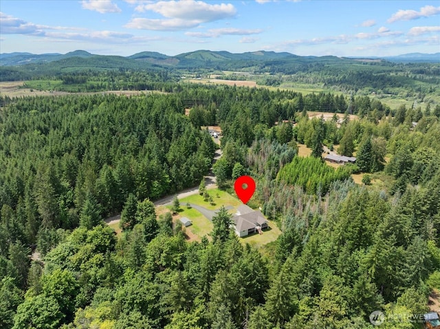 250 W Wynwood Dr, Shelton, WA 98584 - view of property location with a forest and mountains