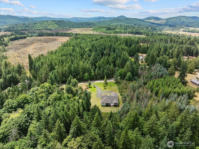 250 W Wynwood Dr, Shelton, WA 98584 - aerial view of a mountain backdrop