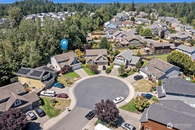 21012 82nd St E, Bonney Lake, WA 98391 - aerial view of residential area with a heavily wooded area