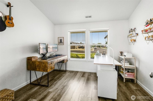 1344 E Deborah St, Moses Lake, WA 98837 - office with wood finished floors and baseboards