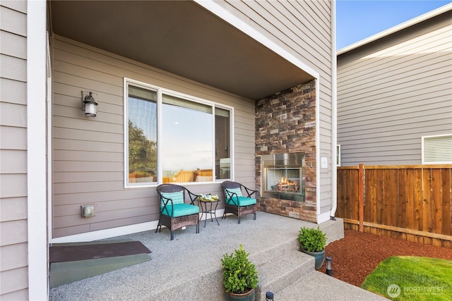 6639 S 298th Pl, Auburn, WA 98001 - view of patio featuring an outdoor brick fireplace