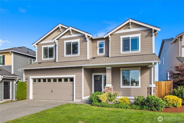 6639 S 298th Pl, Auburn, WA 98001 - craftsman inspired home featuring driveway, a garage, and a shingled roof