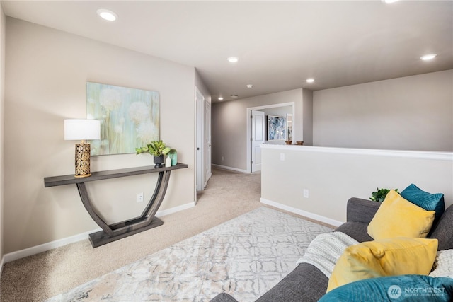 6639 S 298th Pl, Auburn, WA 98001 - living area featuring carpet flooring and recessed lighting