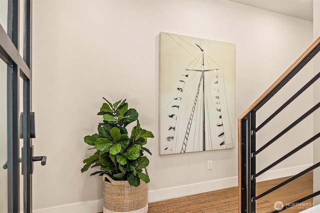 10511 NE 112th St, Kirkland, WA 98033 - entryway featuring baseboards and stairway