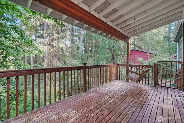 261 E Emerald Lake Dr W, Grapeview, WA 98546 - view of deck