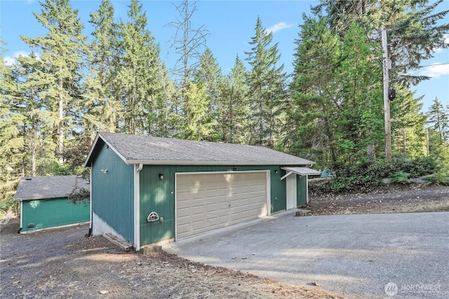 261 E Emerald Lake Dr W, Grapeview, WA 98546 - view of detached garage