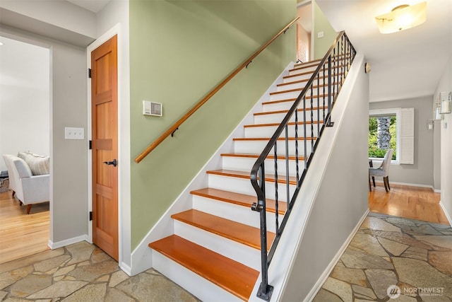 17905 3rd Ave NW, Shoreline, WA 98177 - stairs featuring stone finish flooring and baseboards