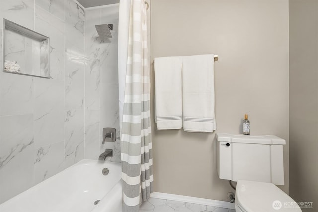 17905 3rd Ave NW, Shoreline, WA 98177 - bathroom with toilet and shower / bath combination with curtain