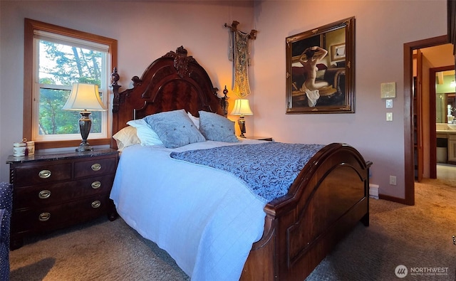 755 Ferry Rd, Lopez Island, WA 98261 - carpeted bedroom featuring baseboards